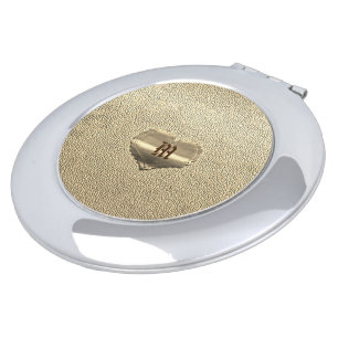 Gold Holidays Vibe Compact Mirror