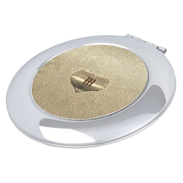 Gold Holidays Vibe Compact Mirror (Turned)