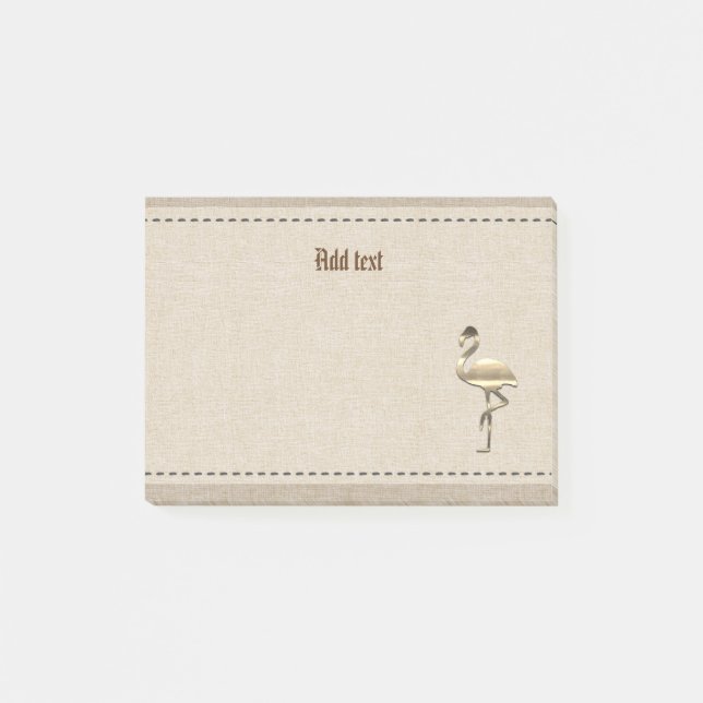 Gold Holidays Vibe Post-it Notes (Front)