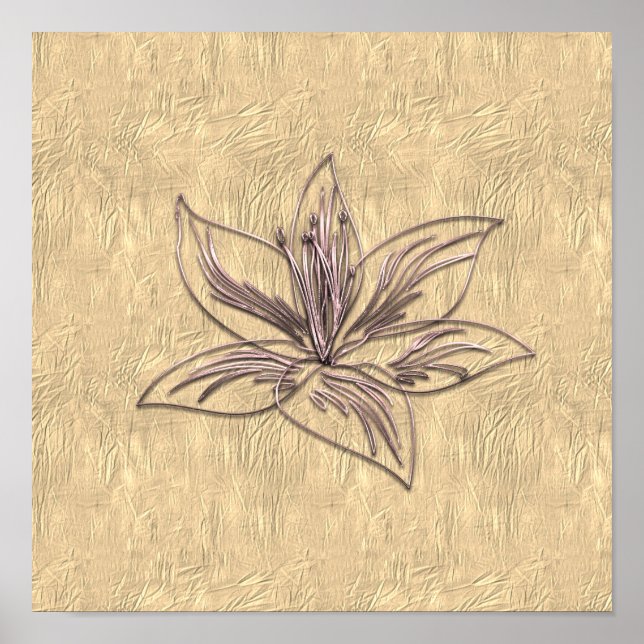 Gold Holidays Vibe Poster (Front)