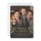 Gold Holly Happy Holiday Photo Flat Card