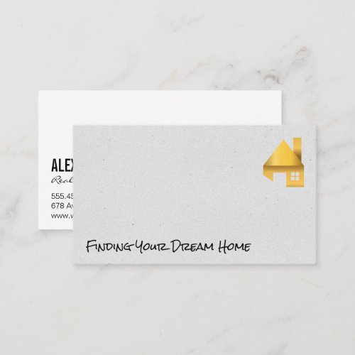 Gold Home  Residential Business Card