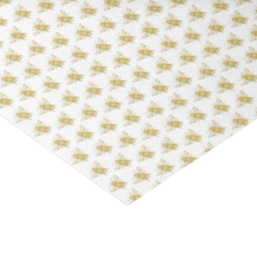 Gold Honey Bee Tissue Paper