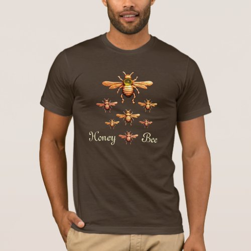 GOLD HONEY BEES  BEEKEEPER APIARIST BEEKEEPING T_Shirt