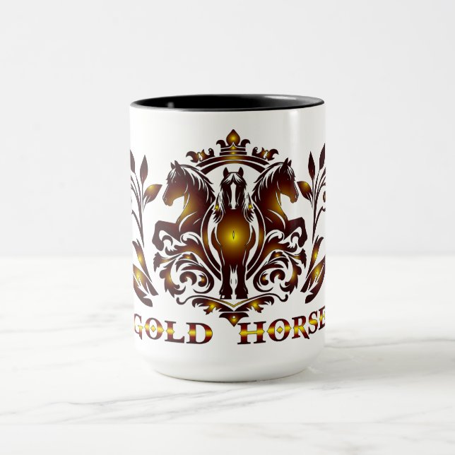 Gold Horse Mug (Center)