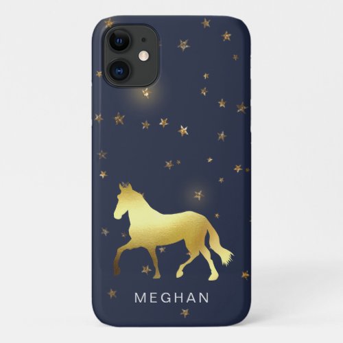 gold horse stars equestrian Monogram Phone case