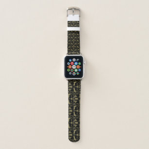 Gold Horseback Riding  Apple Watch Band