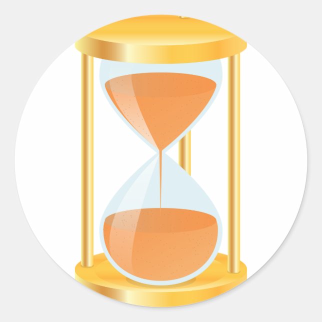 Gold Hourglass Stickers (Front)