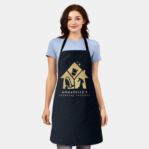 Gold House Cleaning Services  Apron