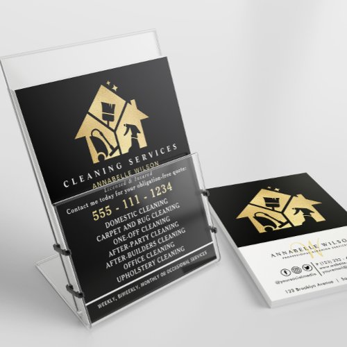 Gold House Cleaning Services  Flyer