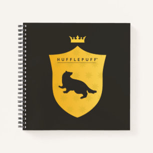 Gold HUFFLEPUFF™ Crowned Crest Notebook