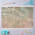 Gold hummingbirds Gilded Damask Patina