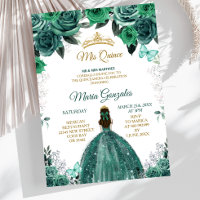 Gold & Hunter Emerald Green Mis Quince