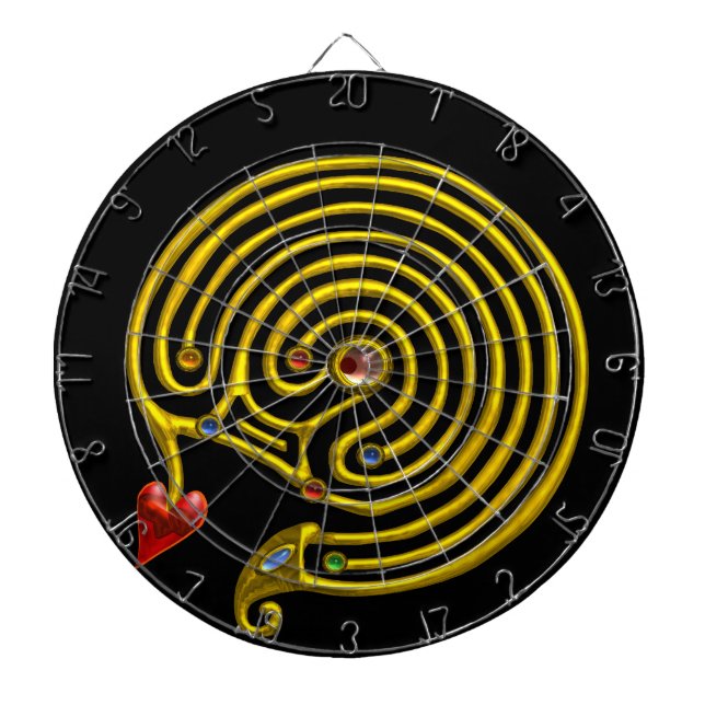 GOLD HYPER LABYRINTH ,Black Dartboard (Front)