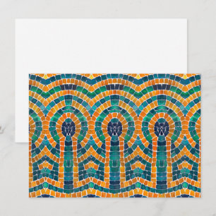 GOLD ICONS MOSAIC 4.5x6.25 Flat Card