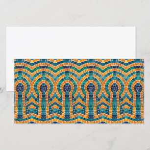 GOLD ICONS MOSAIC 8x4 Flat Card