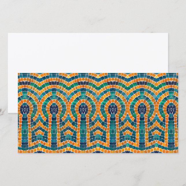 GOLD ICONS MOSAIC 8x4 Flat Card (Front/Back)