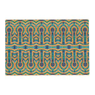 GOLD ICONS MOSAIC Laminated Placemat