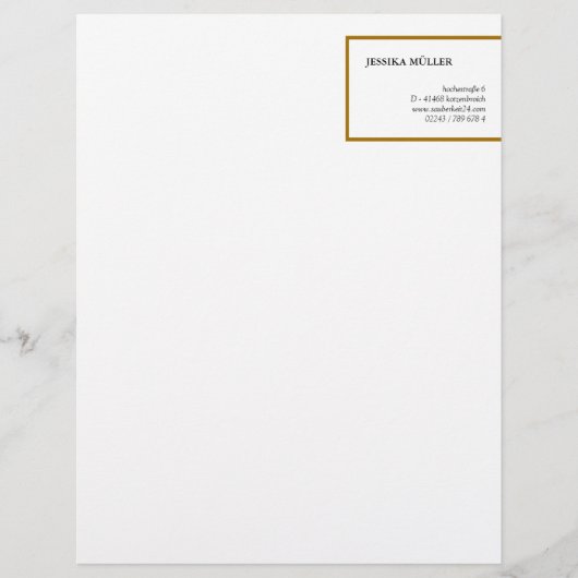 Gold ID Letterhead (Front)
