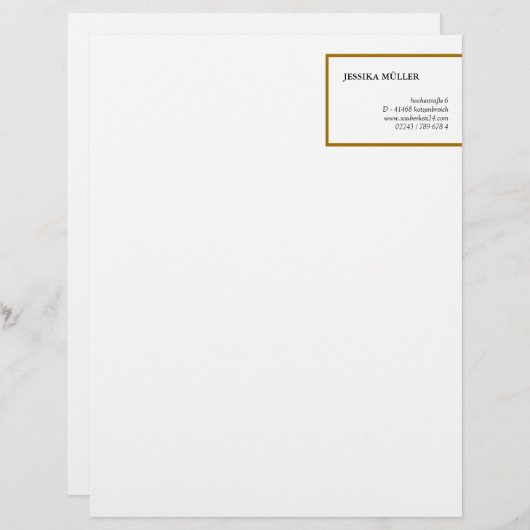 Gold ID Letterhead (Front/Back)