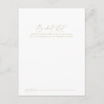 Gold Idyllic Calligraphy Wedding Bucket List Cards<br><div class="desc">These gold idyllic calligraphy wedding bucket list cards are the perfect activity for a rustic wedding reception or bridal shower. The simple and elegant design features classic and fancy script typography in gold. 

Change the wording to suit any life event. Bucket list sign is sold separately.</div>