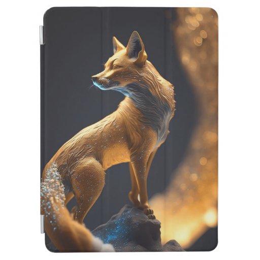 Gold Illuminated Fox iPad Air Cover