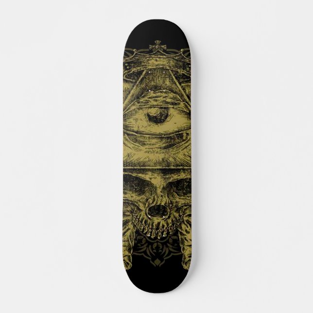 Gold Illuminati Skull Variant Popsicle Deck (Front)