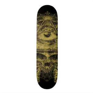 Gold Illuminati Skull Variant Popsicle Deck