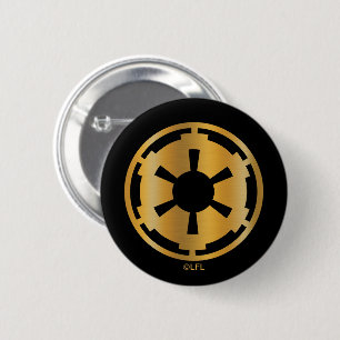 Gold Imperial Symbol Button