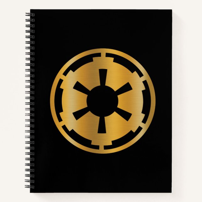 Gold Imperial Symbol Notebook (Front)