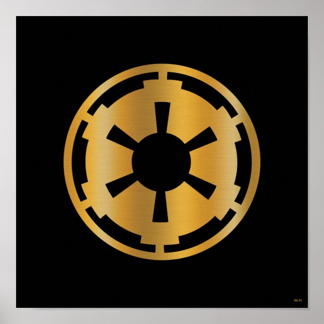 Gold Imperial Symbol Poster (Front)