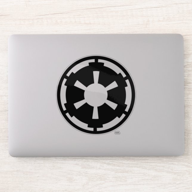 Gold Imperial Symbol Sticker (Computer)