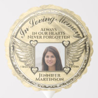 Gold In Loving Memory Balloon