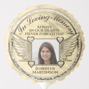 Gold In Loving Memory Balloon