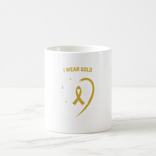 Gold In Memory Of Granddaughter Childhood Coffee Mug (Center)