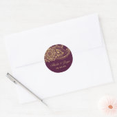 Gold Indian Paisley Wedding Envelope Seals (Envelope)