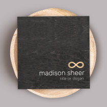 Gold Infinity Symbol Wood