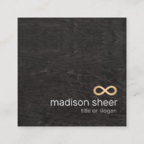 Gold Infinity Symbol Wood