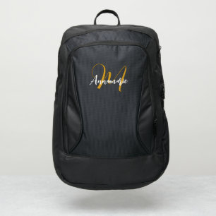 Gold Initial & Elegant Name Port Authority® Backp Backpack