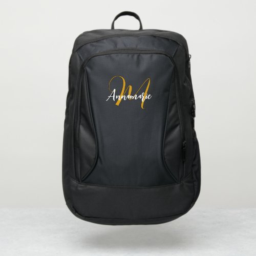 Gold Initial  Elegant Name Port Authority Backp Port Authority Backpack