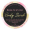 Gold Ink With Pink Glitter Body Scrub Labels