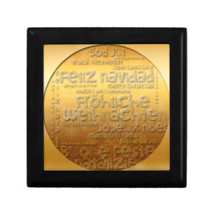 Gold International Weihnachten Navidad Gift Box