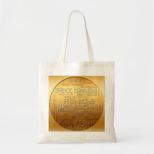 Gold International Weihnachten Navidad Tote Bag