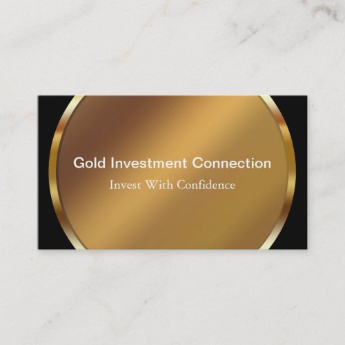 Gold Investment Business Cards