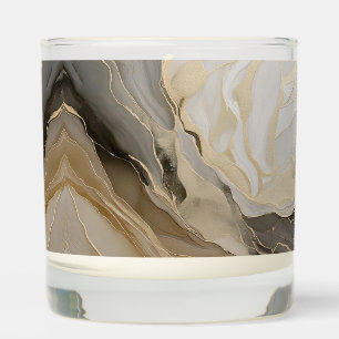 Gold & Ivory Abstract Scented Candle
