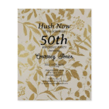 Gold Ivory Botanical 50th Birthday 2.0