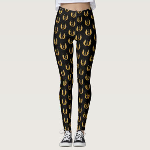 Gold Jedi Symbol Leggings
