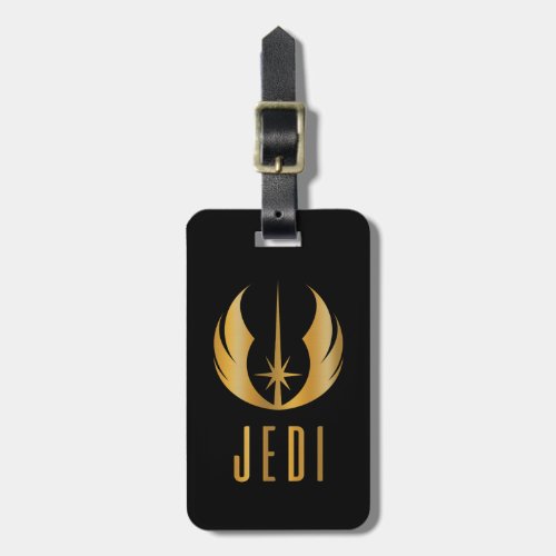 Gold Jedi Symbol Luggage Tag