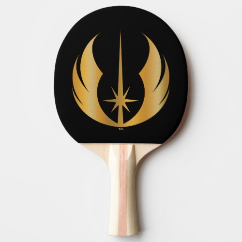 Gold Jedi Symbol Ping Pong Paddle