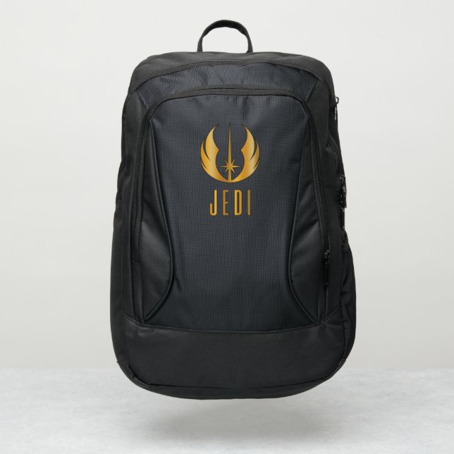 Gold Jedi Symbol Port Authority® Backpack (Front)